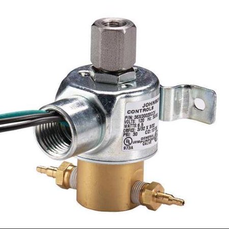 Johnson Controls V-2410-7 Multi-Purpose 3-Way Solenoid Air Valve 0-30 PSI 1/8" 24VDC